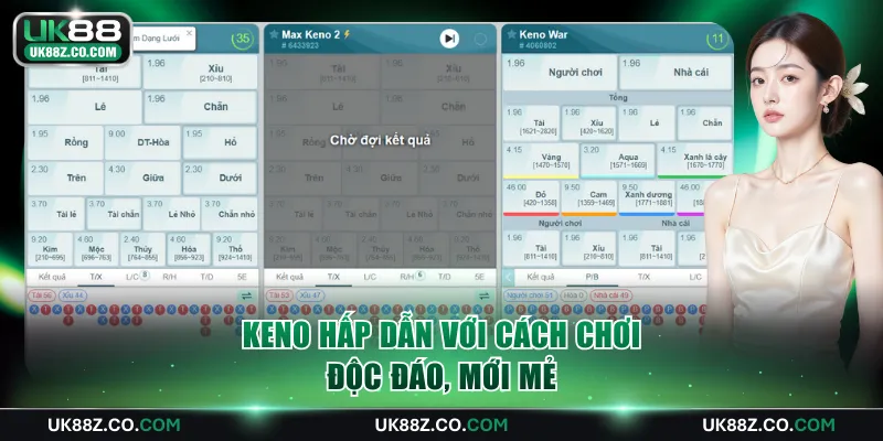 Keno hấp dẫn với cách chơi độc đáo, mới mẻ