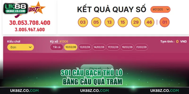 Soi cầu bạch thủ lô bằng cầu quả trám