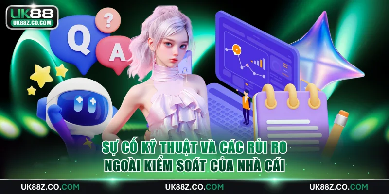 Sự cố kỹ thuật và các rủi ro ngoài kiểm soát của nhà cái
