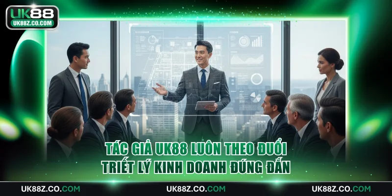 Tác giả UK88 luôn theo đuổi triết lý kinh doanh đúng đắn